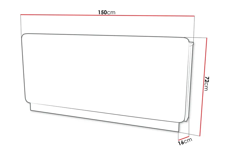 Rauk Pääty 150 cm - Beige/Harmaa - Huonekalut - Sänky - Sängyn lisävarusteet & sängynpäädyt - Sängynpääty
