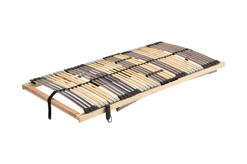 Sähkökäyttöinen sälepohja 28 sälettä 7 vyöhykettä 80x200 cm - Ruskea - Huonekalut - Sänky - Sängyn lisävarusteet & sängynpäädyt - Sälepohjat