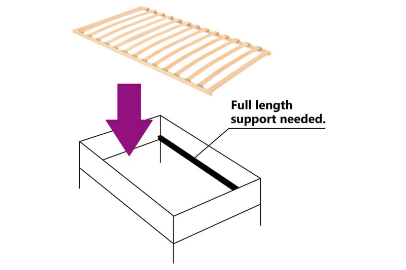 Sängyn sälepohja 13 sälettä 100x200 cm - Ruskea - Sälepohjat