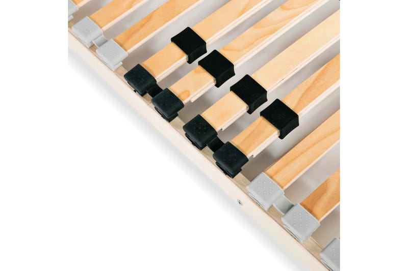 Sängyn sälepohja 28 säleellä 7 osaa 100x200 cm - Ruskea - Huonekalut - Sänky - Sängyn lisävarusteet & sängynpäädyt - Sälepohjat