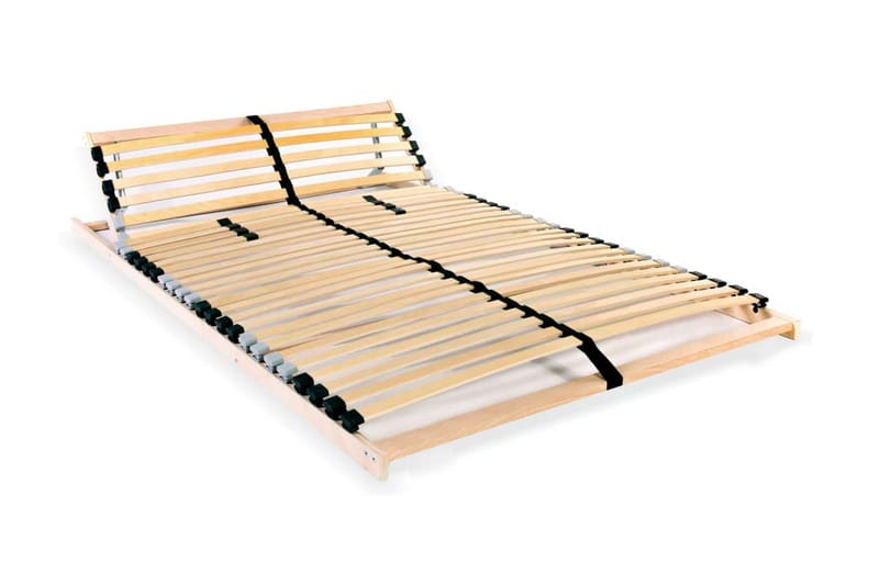 Sängyn sälepohja 28 säleellä 7 vyöhykettä 100x200 cm - Ruskea - Huonekalut - Sänky - Sängyn lisävarusteet & sängynpäädyt - Sälepohjat