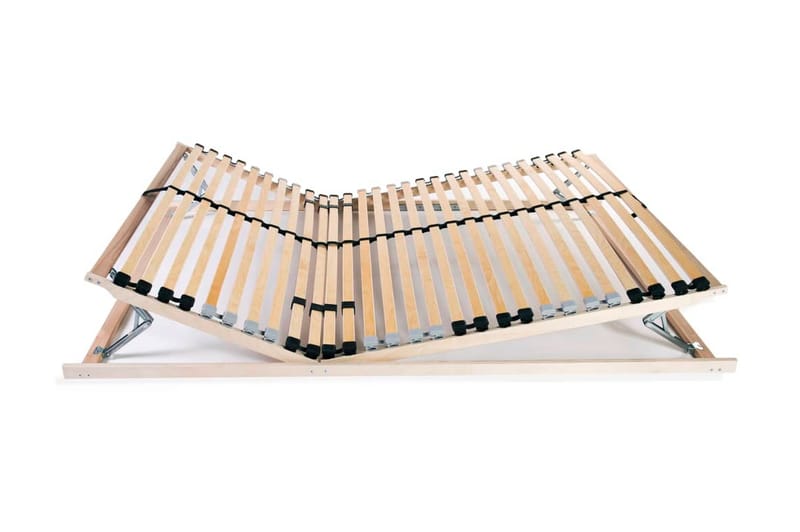 Sängyn sälepohja 28 säleellä 7 vyöhykettä 100x200 cm - Ruskea - Huonekalut - Sänky - Sängyn lisävarusteet & sängynpäädyt - Sälepohjat