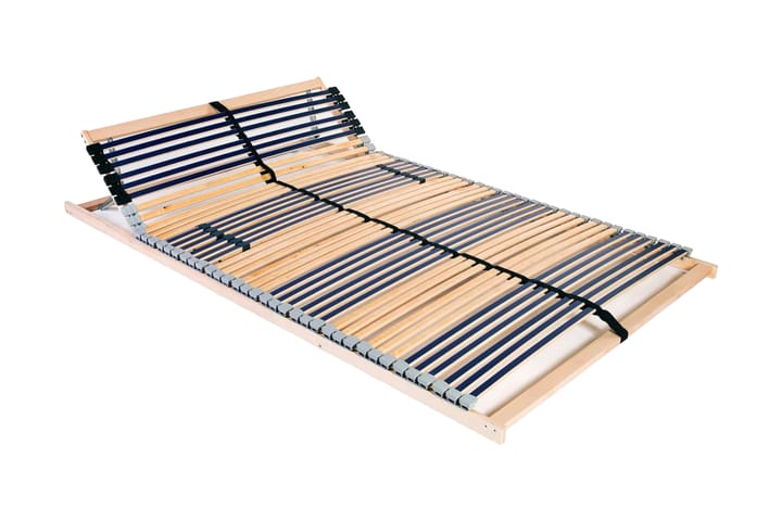 Sängyn sälepohja 42 säleellä 7 vyöhykettä 100x200 cm - Sininen - Sälepohjat