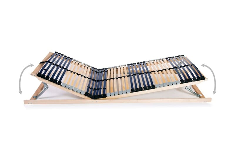 Sängyn sälepohjat 2 kpl 42 säleellä 7 vyöhykettä 80x200 cm - Huonekalut - Sänky - Sängyn lisävarusteet & sängynpäädyt - Sälepohjat