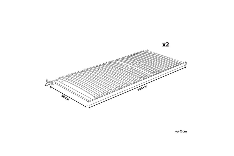 Sängyn pohja säleillä Vouziers - 160x200 cm - Huonekalut - Sänky - Sängyn lisävarusteet & sängynpäädyt - Sälepohjat