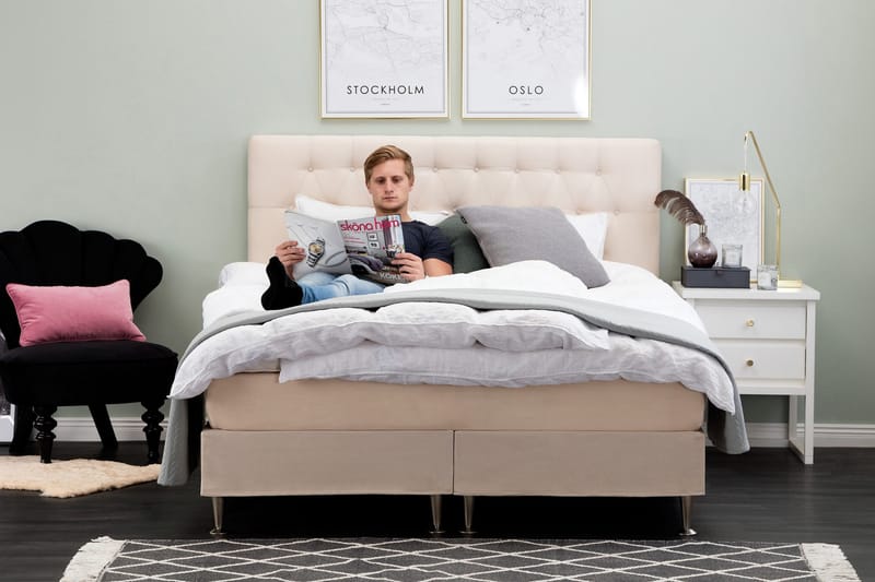 Sängynjalat 13 cm 4-pak Metalli - Huonekalut - Sänky - Sängyn lisävarusteet & sängynpäädyt - Sängynjalka