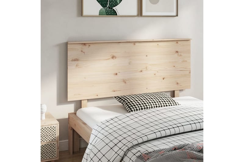 Sängynpääty 144x6x82,5 cm täysi mänty - Ruskea - Huonekalut - Sänky - Sängyn lisävarusteet & sängynpäädyt - Sängynpääty