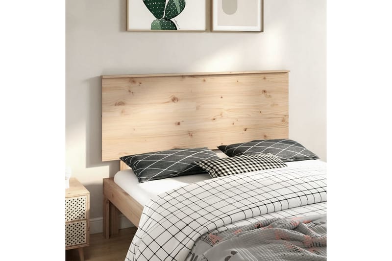 Sängynpääty 154x6x82,5 cm täysi mänty - Ruskea - Huonekalut - Sänky - Sängyn lisävarusteet & sängynpäädyt - Sängynpääty