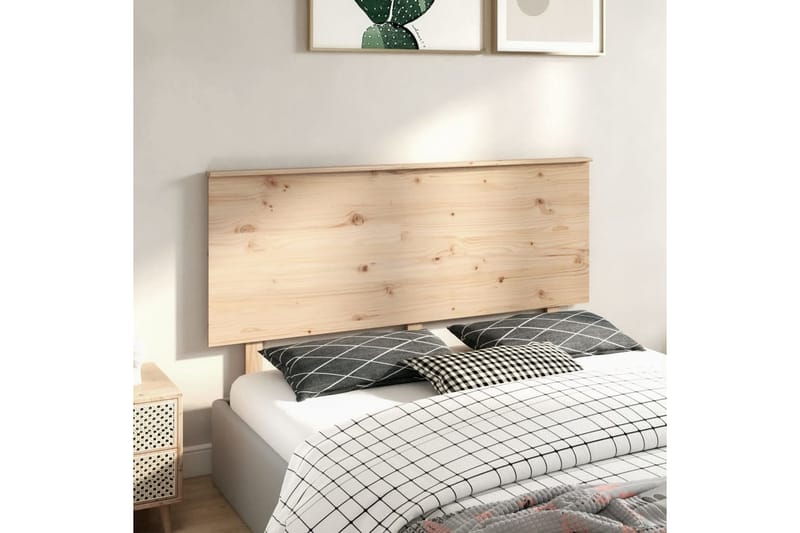 Sängynpääty 154x6x82,5 cm täysi mänty - Ruskea - Huonekalut - Sänky - Sängyn lisävarusteet & sängynpäädyt - Sängynpääty