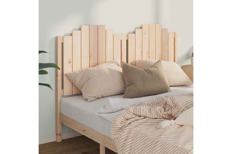 Sängynpääty 166x4x110 cm täysi mänty - Ruskea - Huonekalut - Sänky - Sängyn lisävarusteet & sängynpäädyt - Sängynpääty