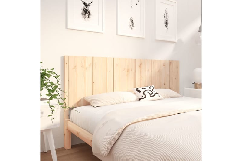 Sängynpääty 185,5x4x100 cm täysi mänty - Huonekalut - Sänky - Sängyn lisävarusteet & sängynpäädyt - Sängynpääty