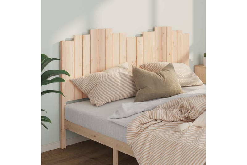 Sängynpääty 186x4x110 cm täysi mänty - Ruskea - Huonekalut - Sänky - Sängyn lisävarusteet & sängynpäädyt - Sängynpääty