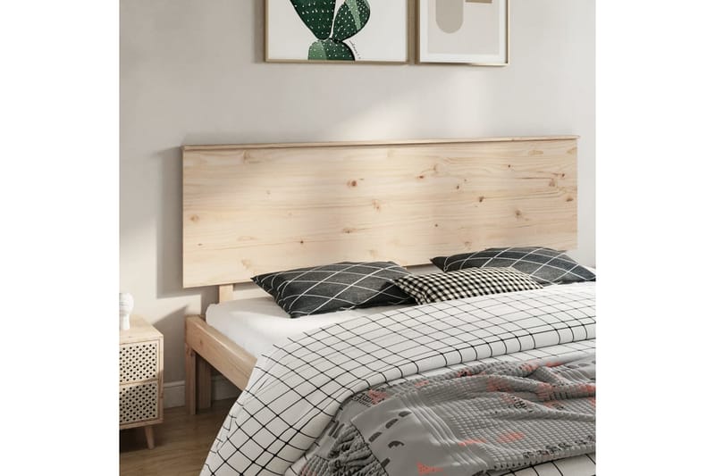 Sängynpääty 204x6x82,5 cm täysi mänty - Ruskea - Huonekalut - Sänky - Sängyn lisävarusteet & sängynpäädyt - Sängynpääty