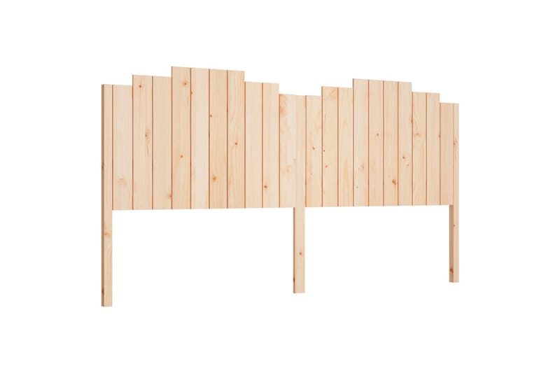 Sängynpääty 206x4x110 cm täysi mänty - Ruskea - Huonekalut - Sänky - Sängyn lisävarusteet & sängynpäädyt - Sängynpääty