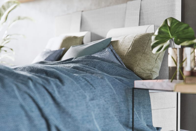 Sängynpääty Basic Home Dream Lyx -sängynpääty 160 cm Harmaa 160 - Huonekalut - Sänky - Sängyn lisävarusteet & sängynpäädyt - Sängynpääty