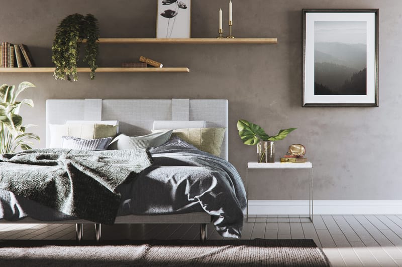 Sängynpääty Basic Home Dream Lyx -sängynpääty 160 cm Harmaa 160 - Huonekalut - Sänky - Sängyn lisävarusteet & sängynpäädyt - Sängynpääty