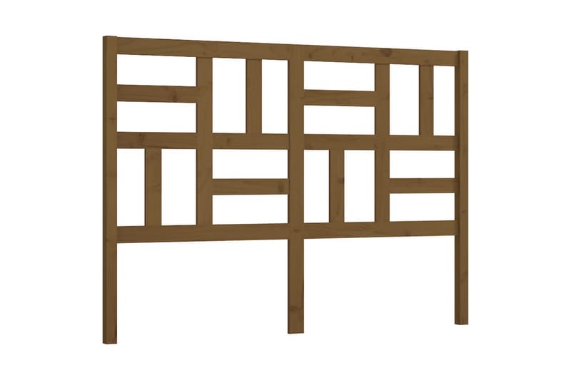 Sängynpääty hunajanruskea 141x4x104 cm täysi mänty - Ruskea - Huonekalut - Sänky - Sängyn lisävarusteet & sängynpäädyt - Sängynpääty