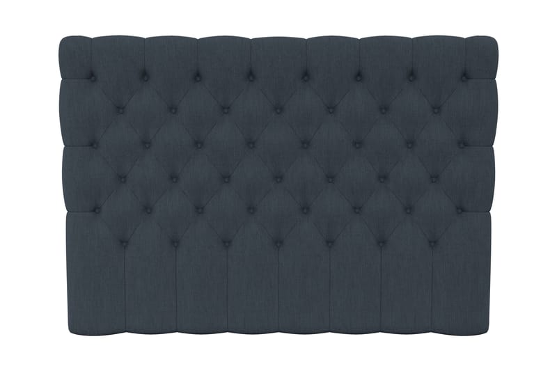 HVILA Lyx sängynpääty 210 cm syvät napitukset, Tummansininen