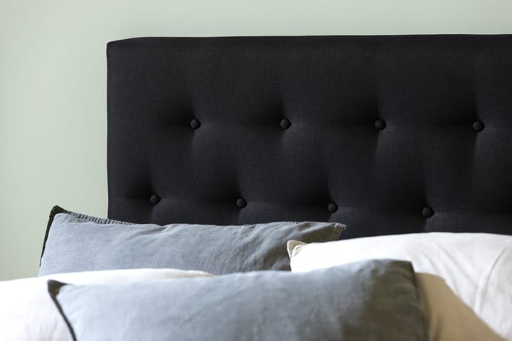 Sängynpääty Rebeca Napit 120 cm - Musta - Sängynpääty
