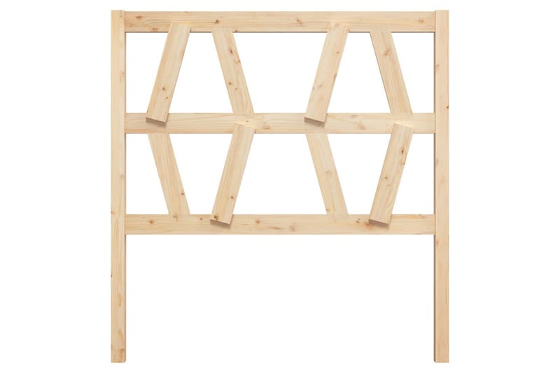 Sängynpääty 106x4x100 cm täysi mänty - Ruskea - Huonekalut - Sänky - Sängyn lisävarusteet & sängynpäädyt - Sängynpääty