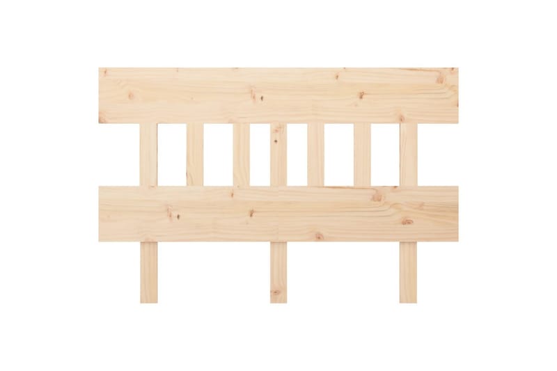 Sängynpääty 123,5x3x81 cm täysi mänty - Ruskea - Huonekalut - Sänky - Sängyn lisävarusteet & sängynpäädyt - Sängynpääty