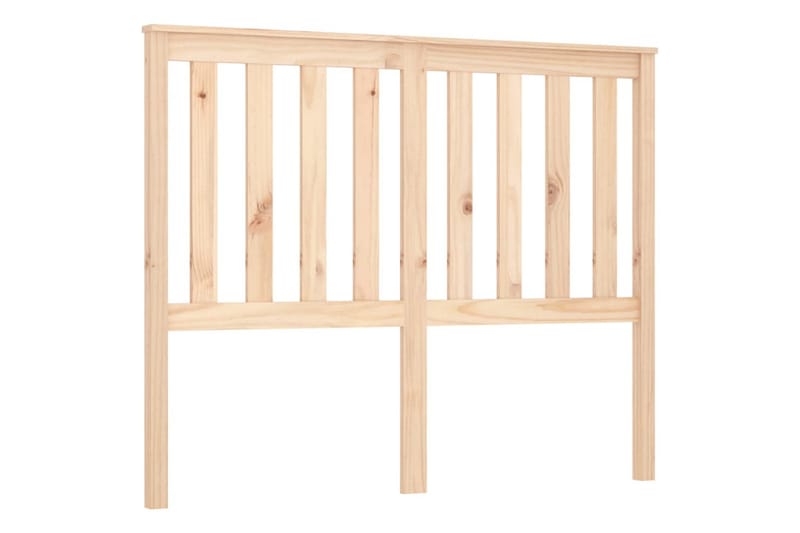 Sängynpääty 126x6x101 cm täysi mänty - Ruskea - Huonekalut - Sänky - Sängyn lisävarusteet & sängynpäädyt - Sängynpääty