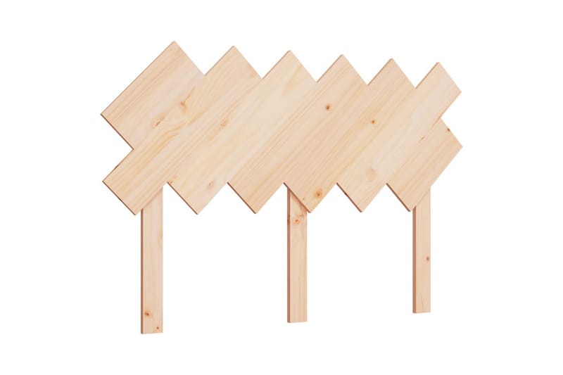 Sängynpääty 132x3x81 cm täysi mänty - Ruskea - Huonekalut - Sänky - Sängyn lisävarusteet & sängynpäädyt - Sängynpääty