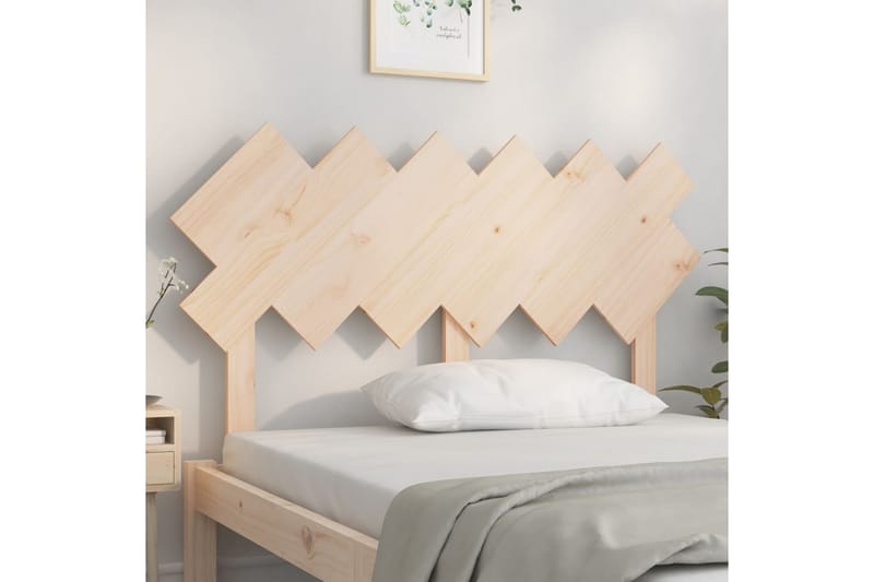 Sängynpääty 132x3x81 cm täysi mänty - Ruskea - Huonekalut - Sänky - Sängyn lisävarusteet & sängynpäädyt - Sängynpääty