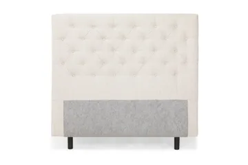 Sängynpääty 140 cm Nappitoppaus - Beige - Huonekalut - Sänky - Sängyn lisävarusteet & sängynpäädyt - Sängynpääty