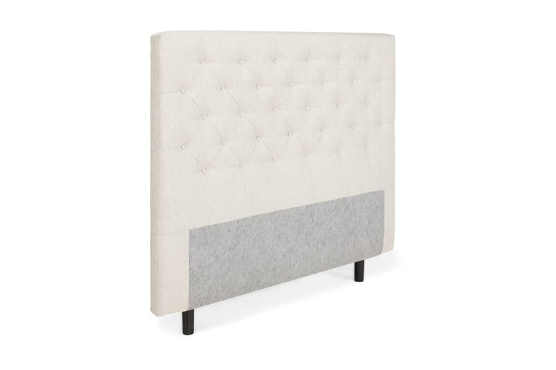 Sängynpääty 140 cm Nappitoppaus - Beige - Huonekalut - Sänky - Sängyn lisävarusteet & sängynpäädyt - Sängynpääty