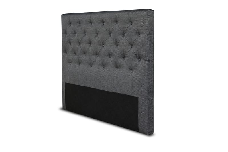 Sängynpääty 140 cm Nappitoppaus - Tummanharmaa - Huonekalut - Sänky - Sängyn lisävarusteet & sängynpäädyt - Sängynpääty