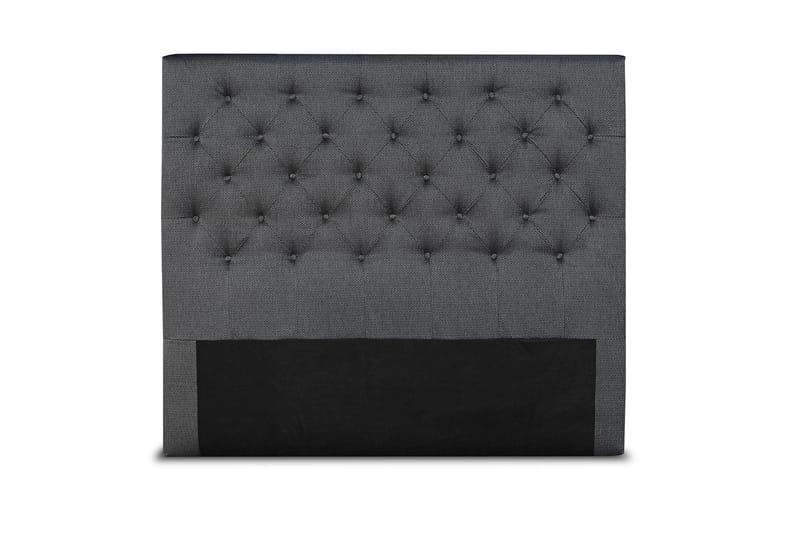 Sängynpääty 140 cm Nappitoppaus - Tummanharmaa - Huonekalut - Sänky - Sängyn lisävarusteet & sängynpäädyt - Sängynpääty