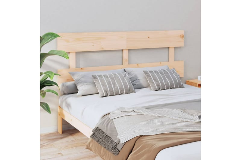 Sängynpääty 154x3x81 cm täysi mänty - Ruskea - Huonekalut - Sänky - Sängyn lisävarusteet & sängynpäädyt - Sängynpääty