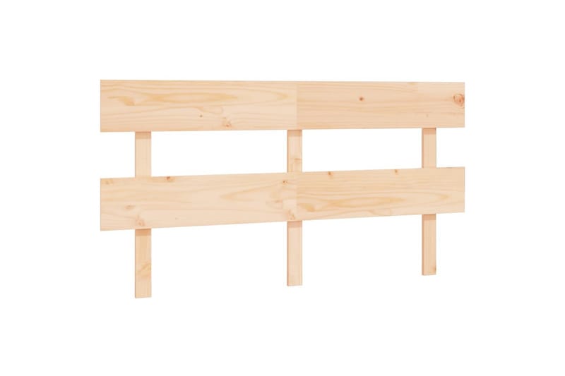 Sängynpääty 154x3x81 cm täysi mänty - Ruskea - Huonekalut - Sänky - Sängyn lisävarusteet & sängynpäädyt - Sängynpääty