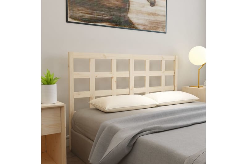 Sängynpääty 156x4x100 cm täysi mänty - Ruskea - Huonekalut - Sänky - Sängyn lisävarusteet & sängynpäädyt - Sängynpääty