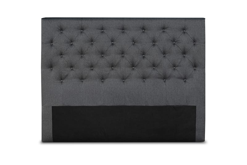 Sängynpääty 160 cm Nappitoppaus - Tummanharmaa - Huonekalut - Sänky - Sängyn lisävarusteet & sängynpäädyt - Sängynpääty