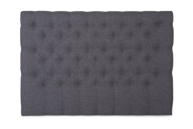Sängynpääty 180 cm Nappitoppaus Matala - Tummanharmaa - Huonekalut - Sänky - Sängyn lisävarusteet & sängynpäädyt - Sängynpääty