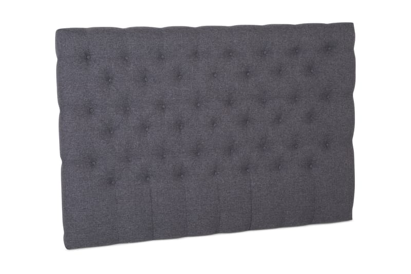 Sängynpääty 180 cm Nappitoppaus Matala - Tummanharmaa - Huonekalut - Sänky - Sängyn lisävarusteet & sängynpäädyt - Sängynpääty