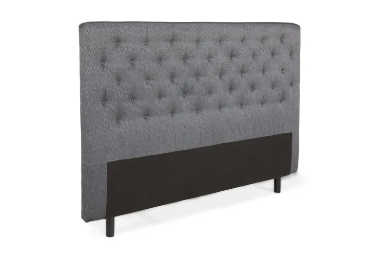 Sängynpääty 180 cm Nappitoppaus - Tummanharmaa - Huonekalut - Sänky - Sängyn lisävarusteet & sängynpäädyt - Sängynpääty