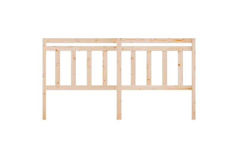 Sängynpääty 186x4x100 cm täysi mänty - Ruskea - Huonekalut - Sänky - Sängyn lisävarusteet & sängynpäädyt - Sängynpääty