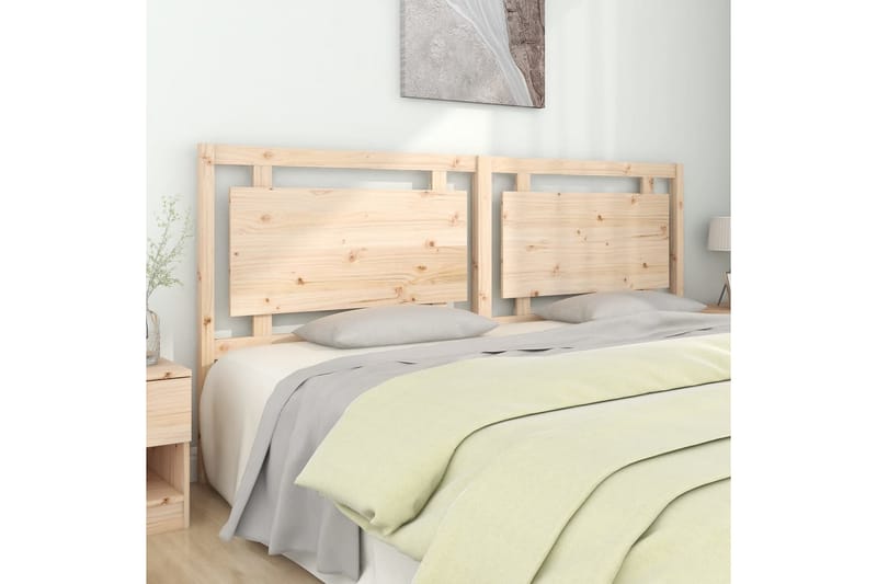 Sängynpääty 205,5x4x100 cm täysi mänty - Ruskea - Huonekalut - Sänky - Sängyn lisävarusteet & sängynpäädyt - Sängynpääty