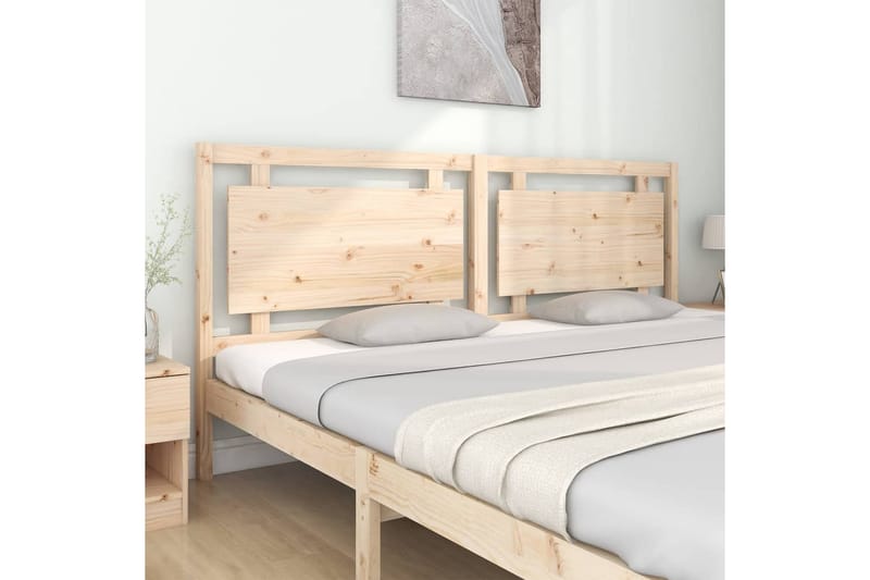 Sängynpääty 205,5x4x100 cm täysi mänty - Ruskea - Huonekalut - Sänky - Sängyn lisävarusteet & sängynpäädyt - Sängynpääty