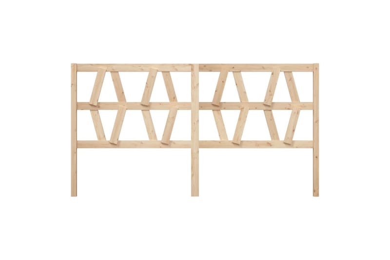 Sängynpääty 206x4x100 cm täysi mänty - Ruskea - Huonekalut - Sänky - Sängyn lisävarusteet & sängynpäädyt - Sängynpääty