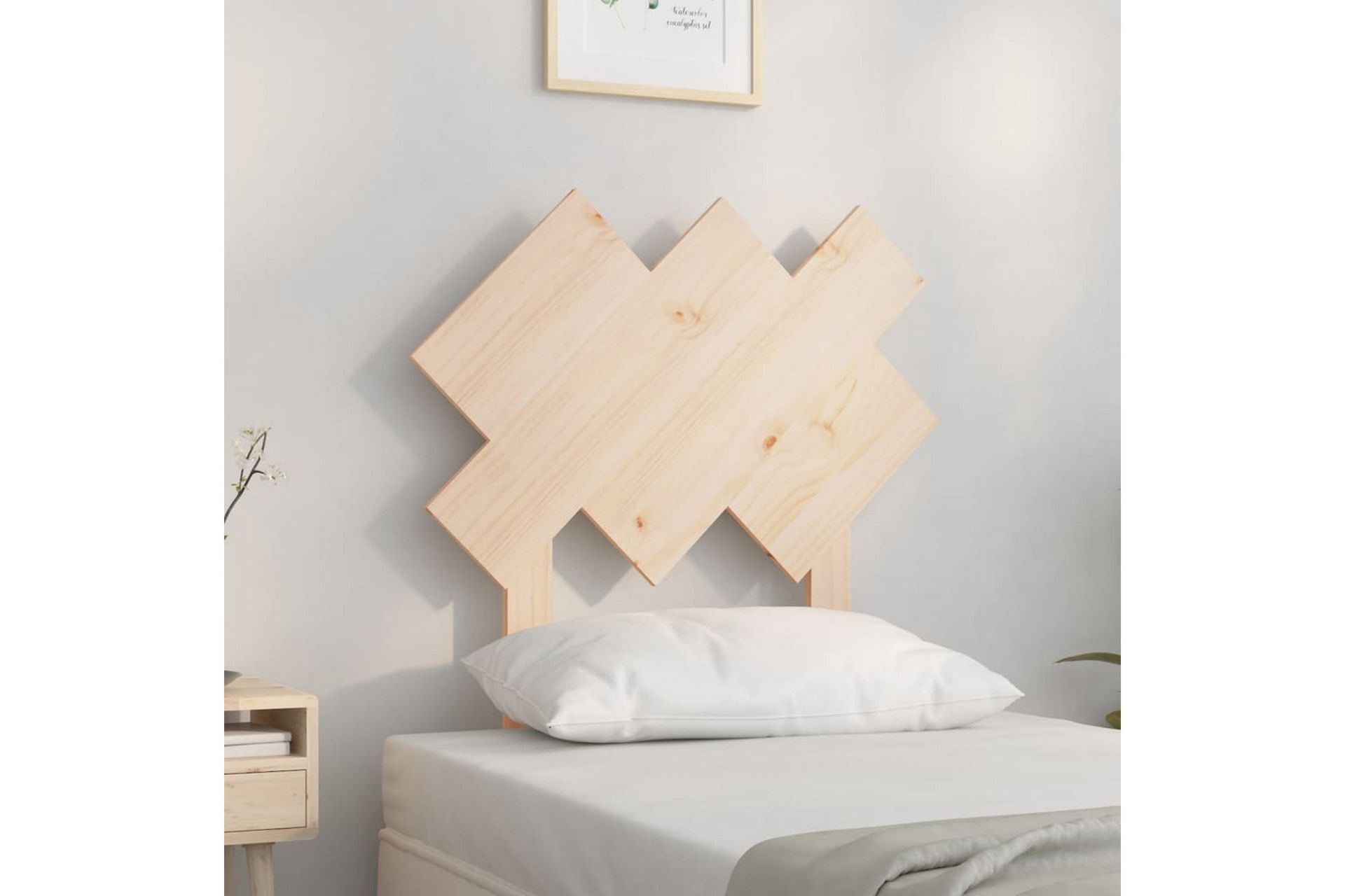 Sängynpääty 72,5x3x81 cm täysi mänty - Ruskea - Huonekalut - Sänky - Sängyn lisävarusteet & sängynpäädyt - Sängynpääty