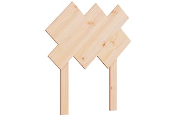 Sängynpääty 72,5x3x81 cm täysi mänty - Ruskea - Huonekalut - Sänky - Sängyn lisävarusteet & sängynpäädyt - Sängynpääty