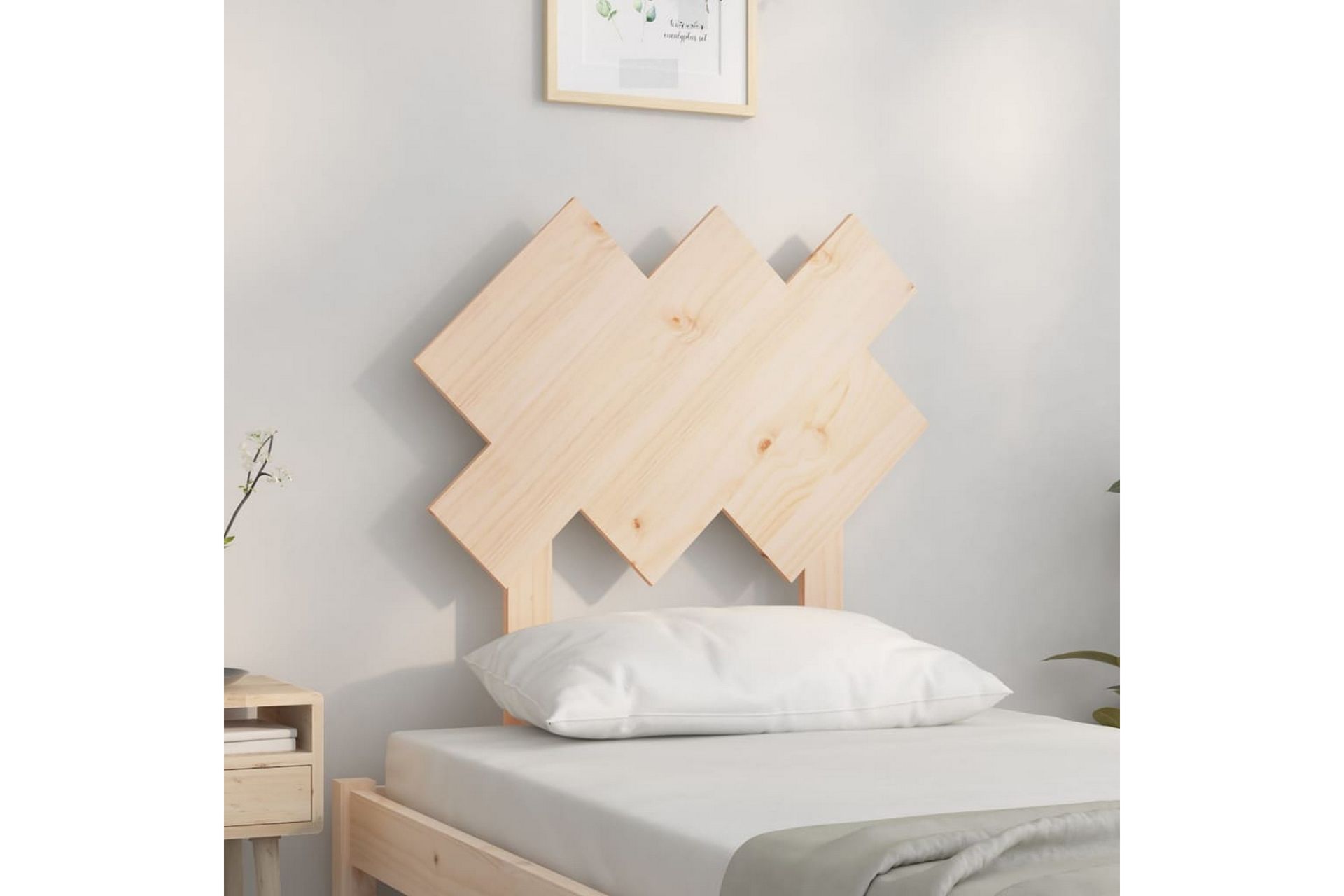 Sängynpääty 72,5x3x81 cm täysi mänty - Ruskea - Huonekalut - Sänky - Sängyn lisävarusteet & sängynpäädyt - Sängynpääty