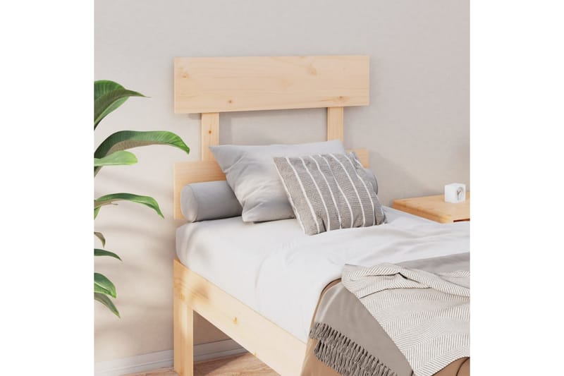 Sängynpääty 78,5x3x81 cm täysi mänty - Ruskea - Huonekalut - Sänky - Sängyn lisävarusteet & sängynpäädyt - Sängynpääty
