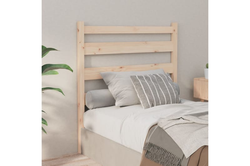 Sängynpääty 81x4x100 cm täysi mänty - Ruskea - Huonekalut - Sänky - Sängyn lisävarusteet & sängynpäädyt - Sängynpääty