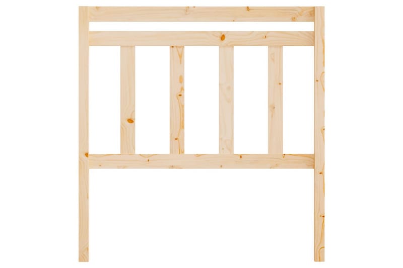 Sängynpääty 81x4x100 cm täysi mänty - Ruskea - Huonekalut - Sänky - Sängyn lisävarusteet & sängynpäädyt - Sängynpääty