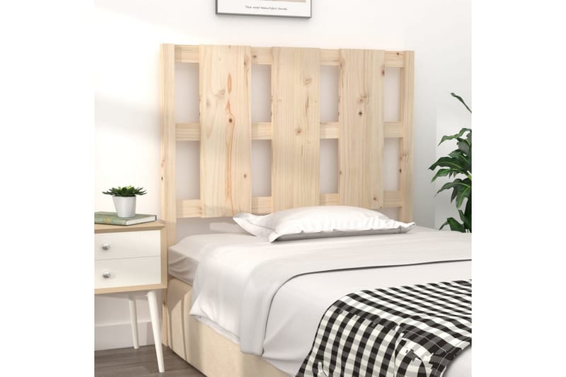 Sängynpääty 95,5x4x100 cm täysi mänty - Ruskea - Huonekalut - Sänky - Sängyn lis�ävarusteet & sängynpäädyt - Sängynpääty